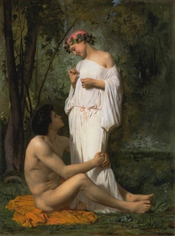 Idylle by William Bouguereau, hand-painted oil painting reproduction