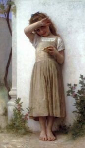 In Penitence by William Bouguereau, hand-painted oil painting reproduction