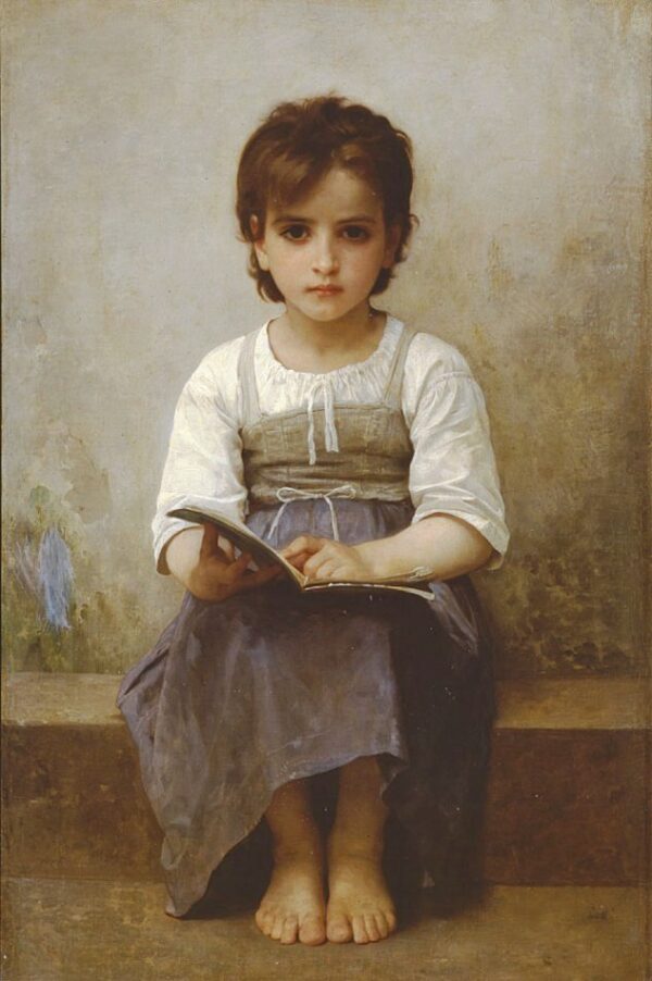 La lecon difficile by William Bouguereau, hand-painted oil painting reproduction