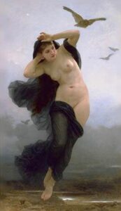 La Nuit by William Bouguereau, hand-painted oil painting reproduction