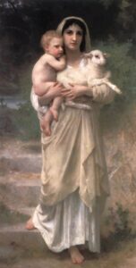 Lambs by William Bouguereau, hand-painted oil painting reproduction