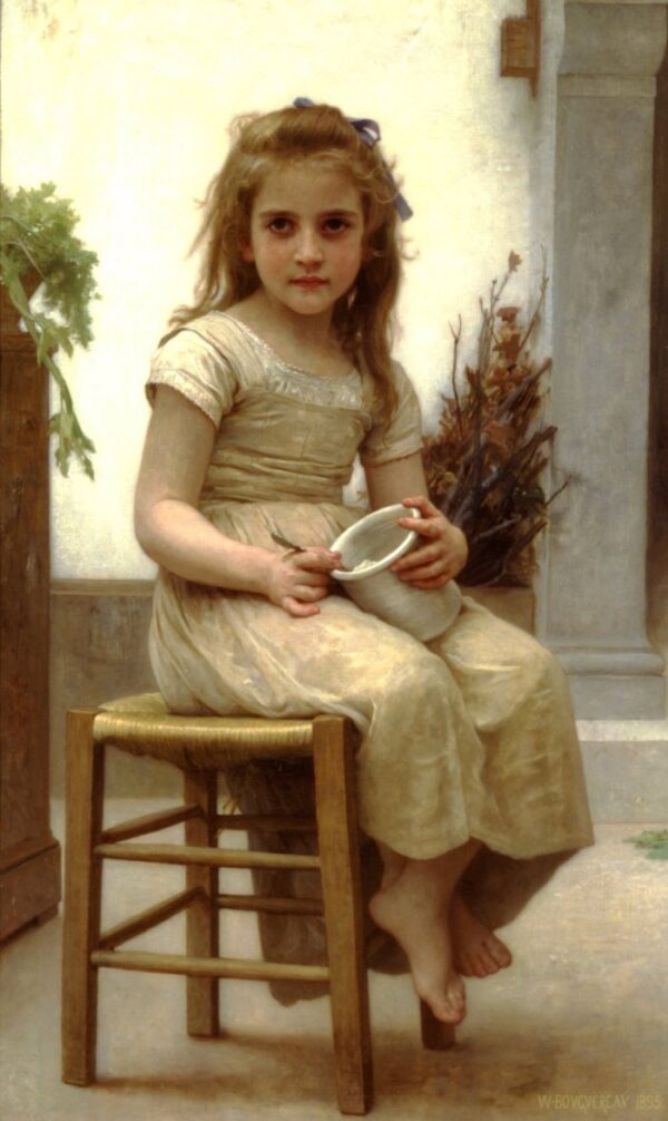 Le Gouter by William Bouguereau, hand-painted oil painting reproduction
