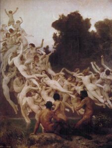 Les Oreades by William Bouguereau, hand-painted oil painting reproduction