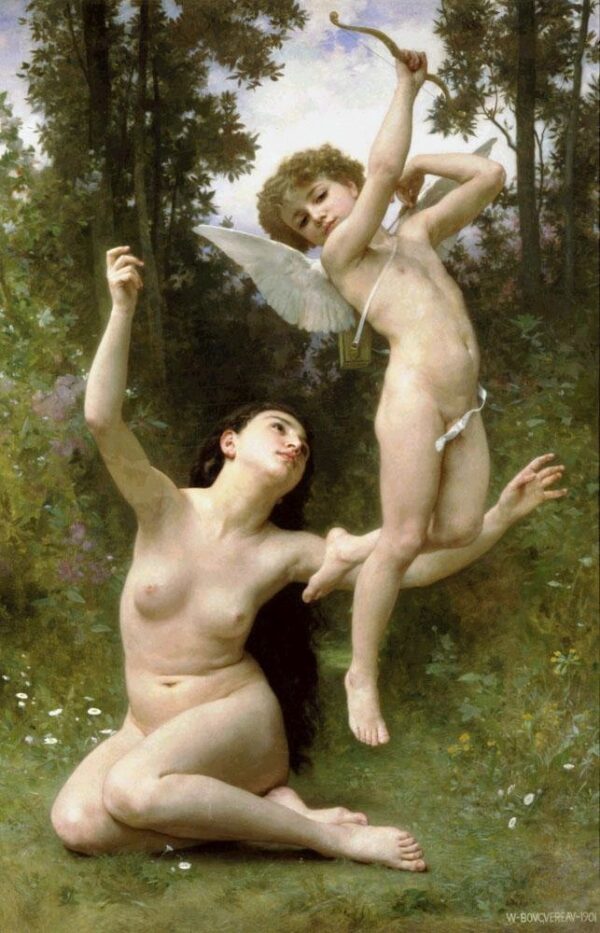 Love Has Flown by William Bouguereau, hand-painted oil painting reproduction