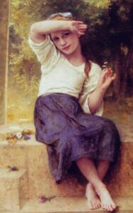 Marguerite by William Bouguereau, hand-painted oil painting reproduction