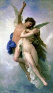 Psyche and Cupid by William Bouguereau, hand-painted oil painting reproduction