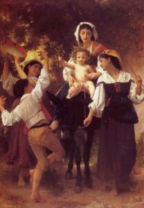 Return from the Harvest by William Bouguereau, hand-painted oil painting reproduction