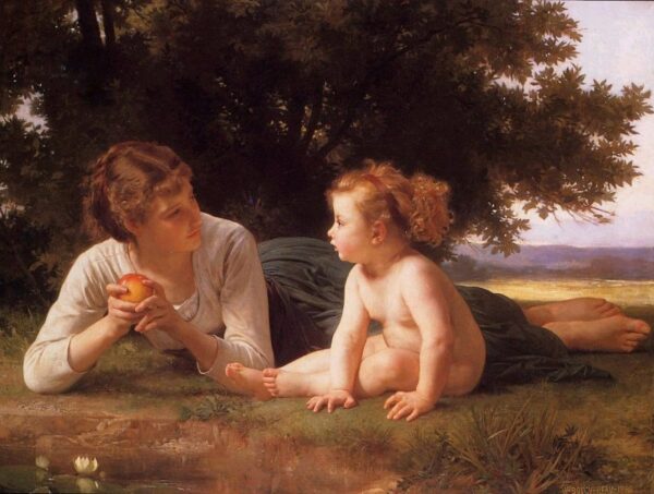 Temptation by William Bouguereau, hand-painted oil painting reproduction
