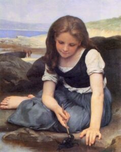 The Crab by William Bouguereau, hand-painted oil painting reproduction