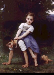 The Horseback Ride by William Bouguereau, hand-painted oil painting reproduction