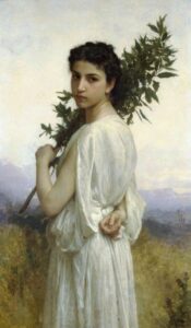 The Laurel Branch by William Bouguereau, hand-painted oil painting reproduction
