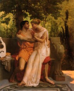 The L’idylle by William Bouguereau, hand-painted oil painting reproduction