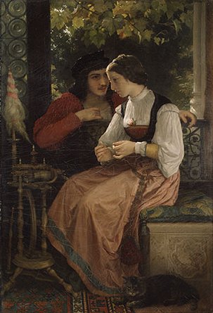 The Proposal by William Bouguereau, hand-painted oil reproduction