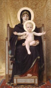 The Seated Madonna by William Bouguereau, hand-painted oil painting reproduction