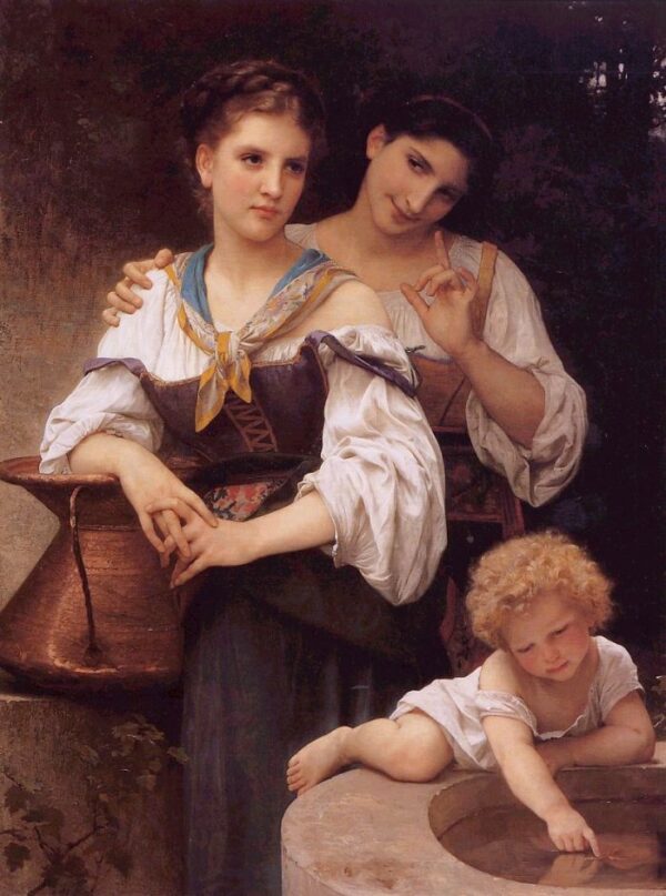 The Secret by William Bouguereau, hand-painted oil painting reproduction
