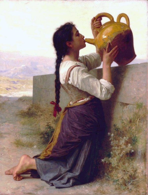 Thirst by William Bouguereau, hand-painted oil reproduction