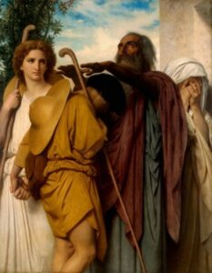 Tobias Saying Good-Bye to his Father by William Bouguereau, hand-painted oil painting reproduction