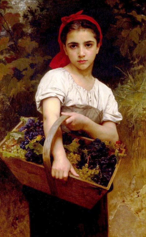Vendangeuse by William Bouguereau, hand-painted oil reproduction