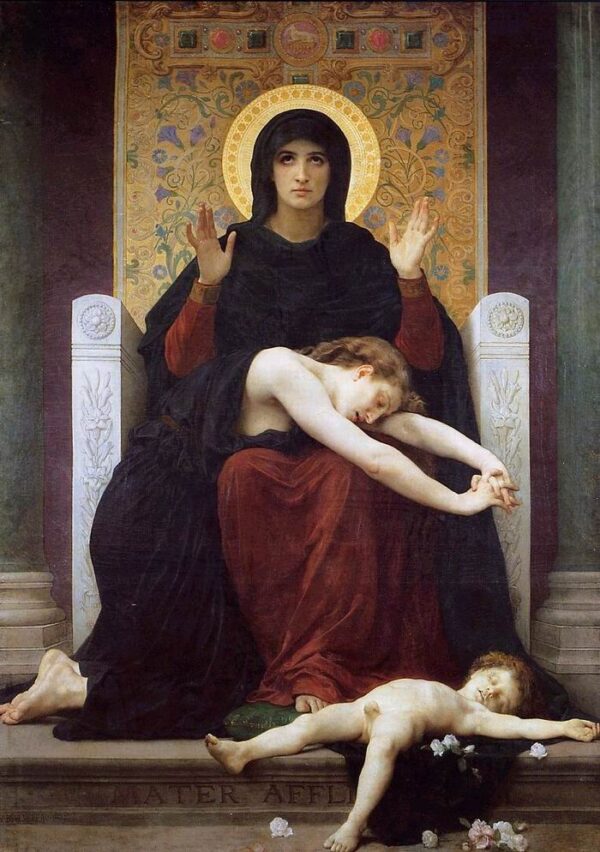 Virgin of Consolation by William Bouguereau, hand-painted oil reproduction