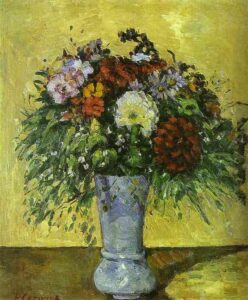 Bouquet of Flowers in a Vase by Paul Cézanne, hand-painted oil painting reproduction