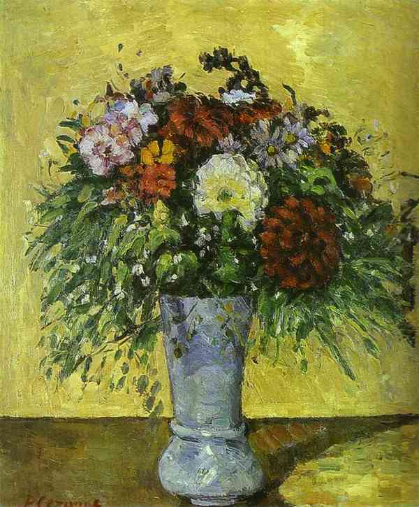 Bouquet of Flowers in a Vase by Paul Cézanne, hand-painted oil reproduction