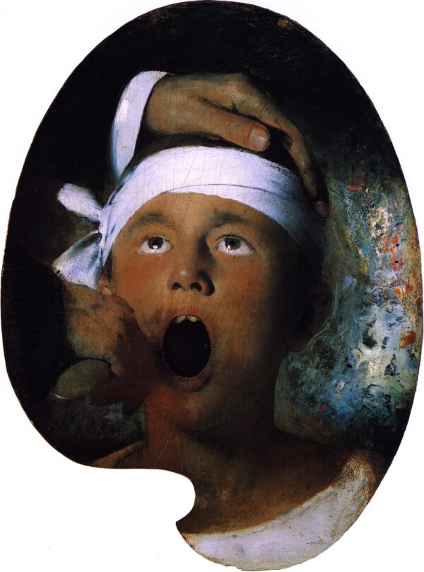 Boy at Dentist by Joseph Decker, hand-painted oil painting reproduction