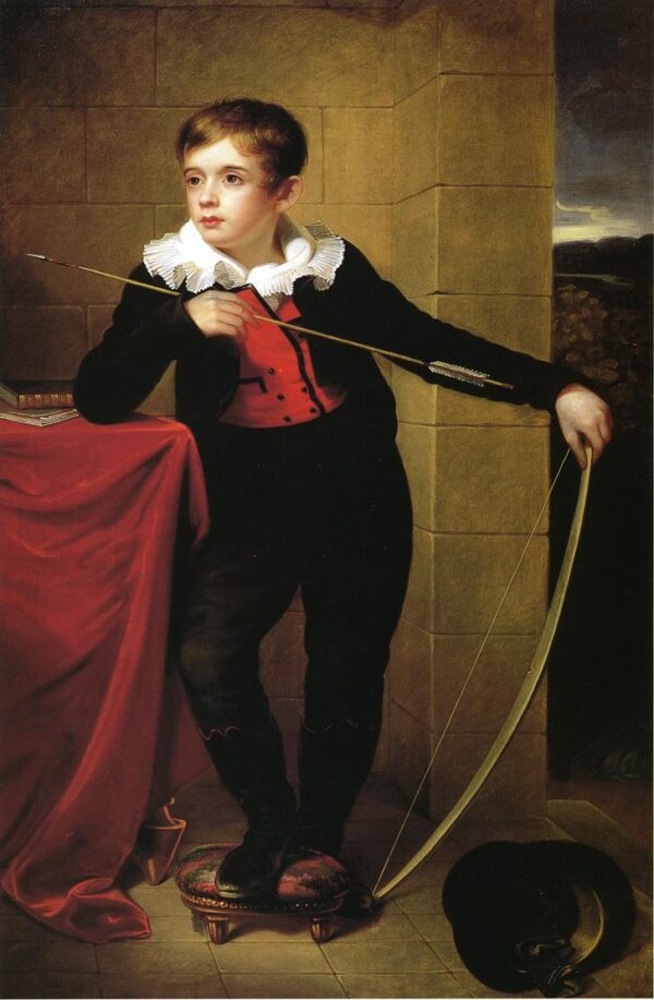 Boy from the Taylor Family by Rembrandt Peale, hand-painted oil painting reproduction