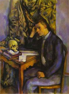 Boy with Skull by Paul Cézanne, hand-painted oil painting reproduction