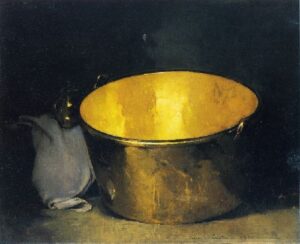 Brass and Copper by Emil Carlsen, hand-painted oil painting reproduction