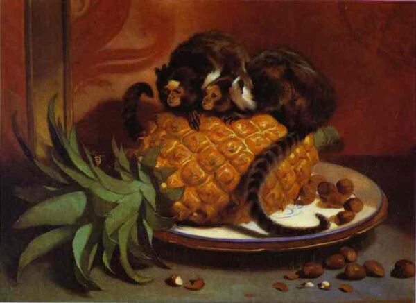 Brazilian Marmosets by Sir Edwin Landseer, hand-painted oil painting reproduction