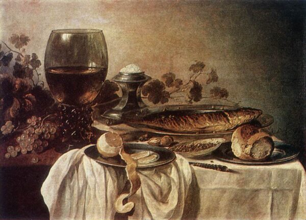 Breakfast piece by Pieter Claesz, hand-painted oil painting reproduction