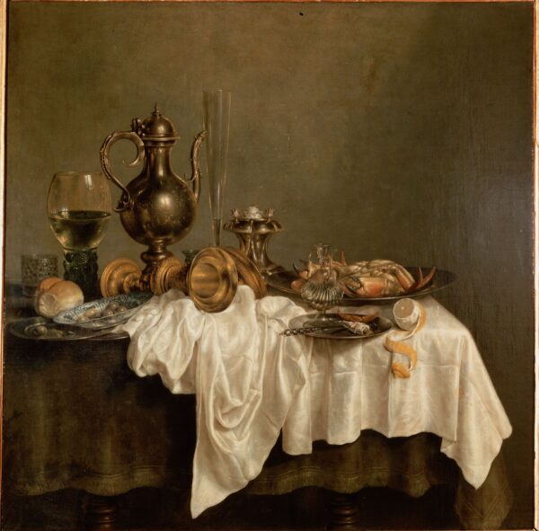 Breakfast of Crab by Willem Claesz Heda, hand-painted oil painting reproduction