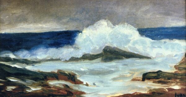 Breaking Surf by George Luks, hand-painted oil reproduction