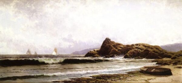 Breaking Surf b by Alfred Thompson Bricher, hand-painted oil painting reproduction