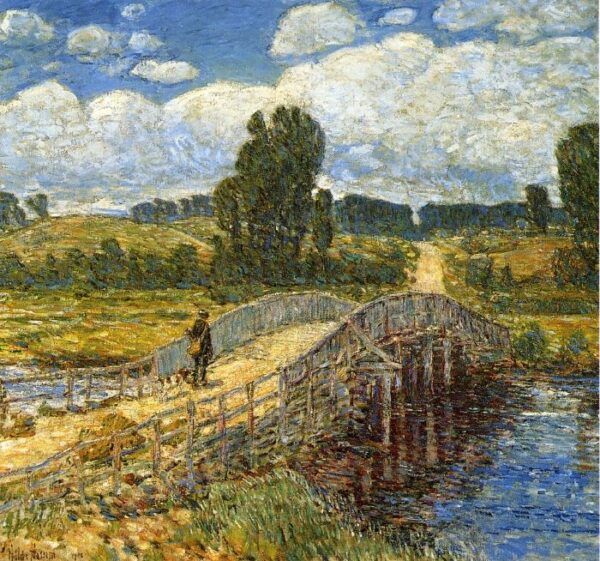Bridge at Old Lyme by Frederick Childe Hassam, hand-painted oil painting reproduction