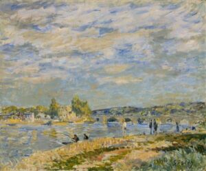 Bridge at Serves by Alfred Sisley, hand-painted oil painting reproduction