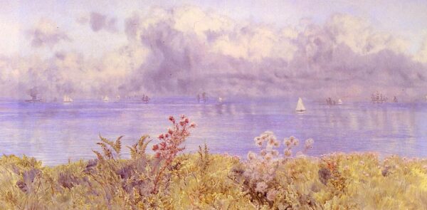 Bristol Channel From The Welsh Coast by John Brett, hand-painted oil painting reproduction