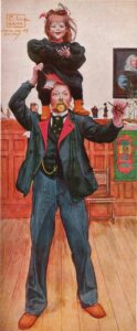 Brita and I by Carl Larsson, hand-painted oil painting reproduction