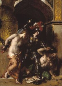Britomart Redeems Fair Amoret by William Etty, hand-painted oil painting reproduction
