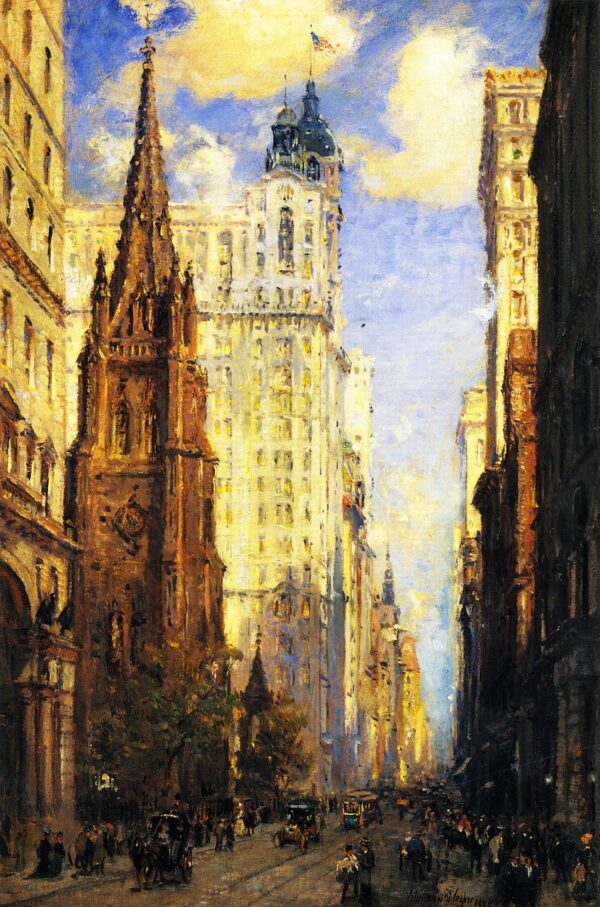 Broadway by Colin Campbell Cooper, hand-painted oil painting reproduction