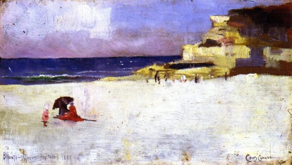 Bronte Beach Queens Birthday by Charles Conder, hand-painted oil painting reproduction