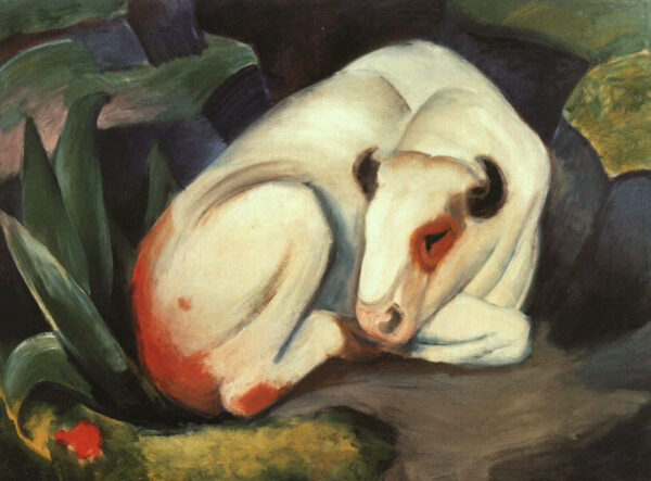 Bull by Franz Marc, hand-painted oil painting reproduction