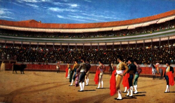 Plaza de Toros, The Entry of the Bull by Jean-Léon Gérôme, hand-painted oil painting reproduction