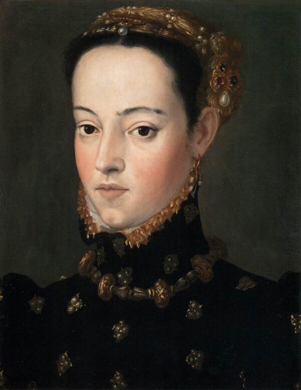 Bust of a Daughter of Ferdinand I b by Giuseppe Arcimboldo, hand-painted oil painting reproduction