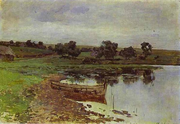 By The Riverside II by Isaac Levitan, hand-painted oil painting reproduction
