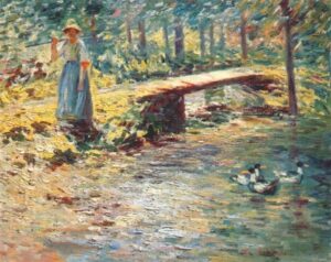 By the Brook by Theodore Robinson, hand-painted oil painting reproduction