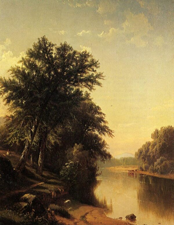 By the River by Alfred Thompson Bricher, hand-painted oil painting reproduction