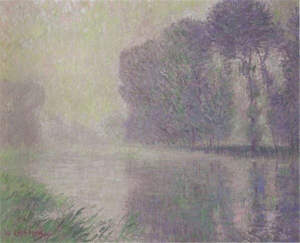 By the River Eure by Gustave Loiseau, hand-painted oil painting reproduction