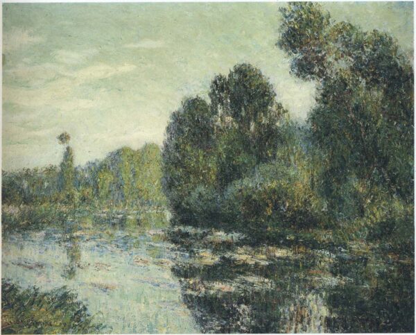 By the River Eure II by Gustave Loiseau, hand-painted oil painting reproduction