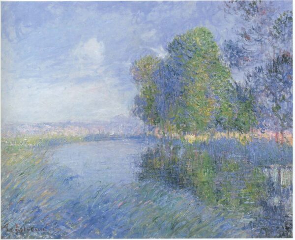 By the River in Autumn by Gustave Loiseau, hand-painted oil painting reproduction
